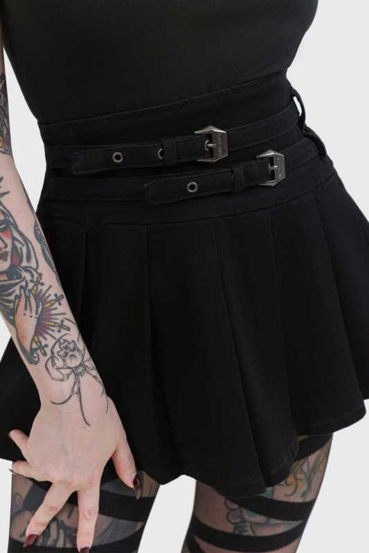 Jupe courte Gothic de Killstar - Heart Stealer Skirt - XS à XXL - pour Femme - noir - Killstar - View 2