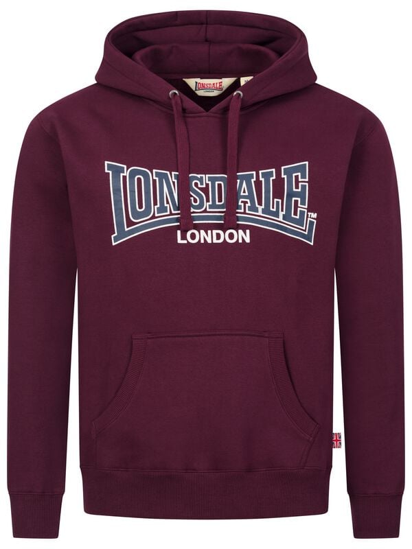 Sweat-shirt à capuche  de Lonsdale London - SELLAN - S à XXL - pour Homme - rouge - Lonsdale London