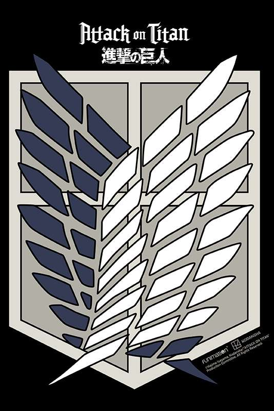 Sac En Tissu  de L'Attaque Des Titans - Badge Scout - pour Unisexe - multicolore - L'Attaque Des Titans - View 2