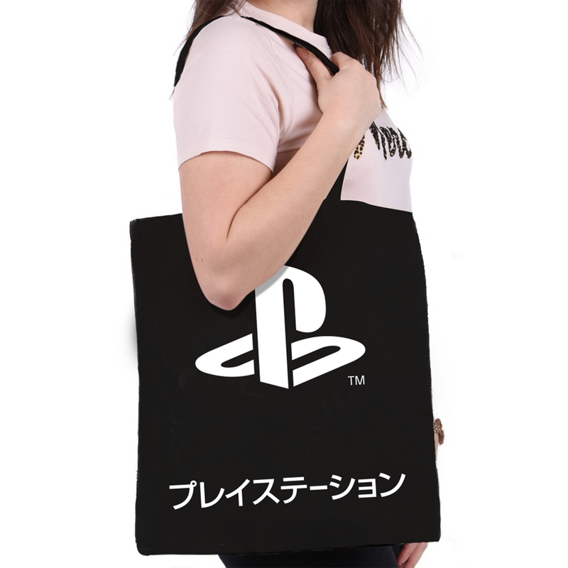 Sac En Tissu Gaming de Playstation - Black Katakana - pour Unisexe - multicolore - Playstation - View 2
