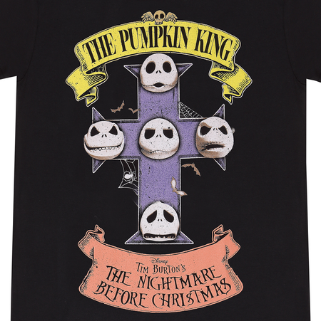 T-Shirt Manches courtes Disney de L'Étrange Noël De Monsieur Jack - The Pumpkin King - M à L - pour Homme - noir - L'Étrange Noël De Monsieur Jack - View 2