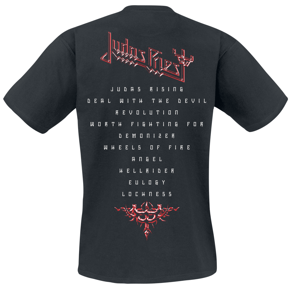 T-Shirt Manches courtes  de Judas Priest - Album Tracklisting - S à 4XL - pour Homme - noir - Judas Priest - View 2