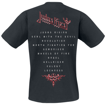T-Shirt Manches courtes  de Judas Priest - Album Tracklisting - S à 4XL - pour Homme - noir - Judas Priest - View 2