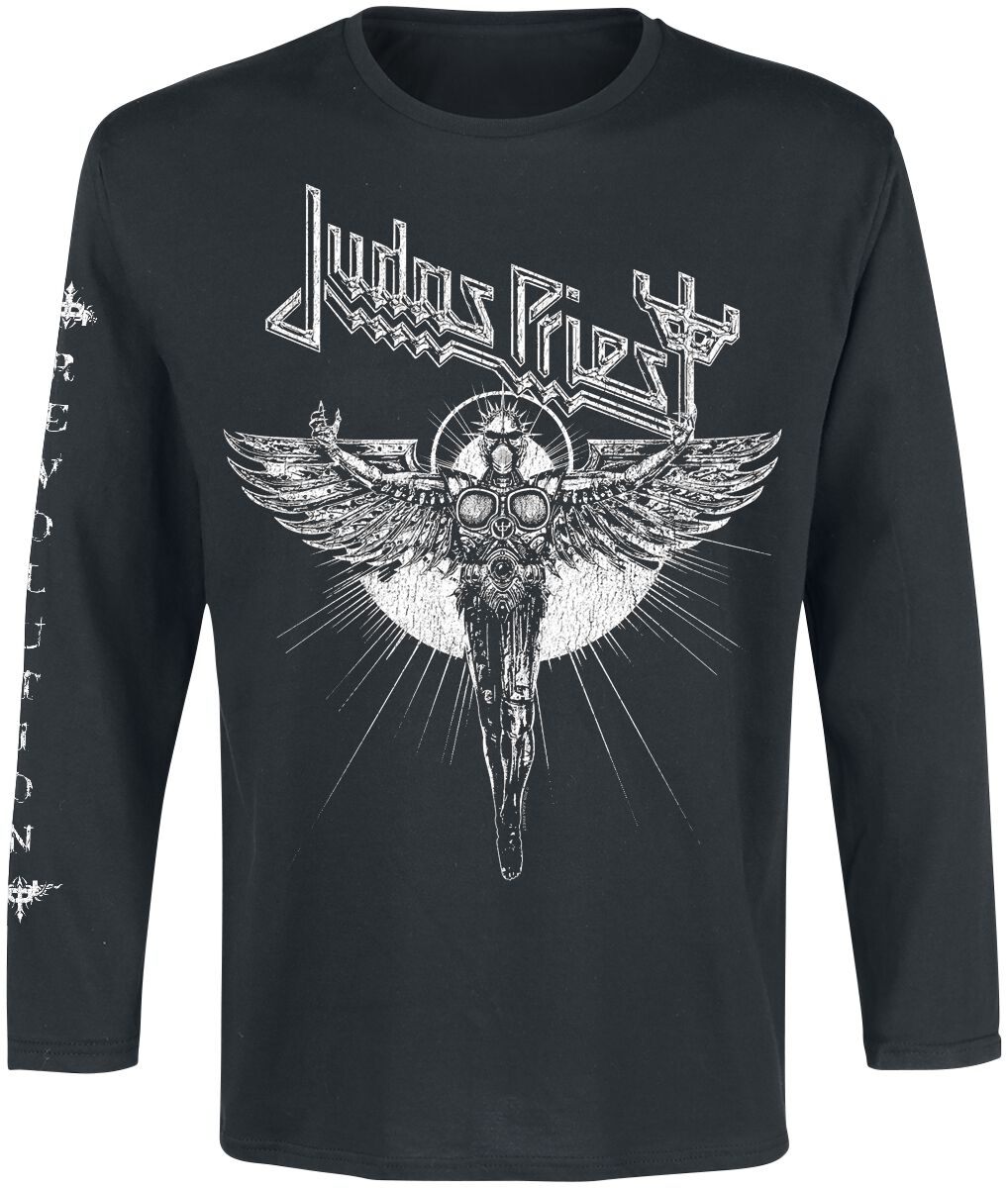 T-shirt manches longues  de Judas Priest - Revolution Album - S à XXL - pour Homme - noir - Judas Priest