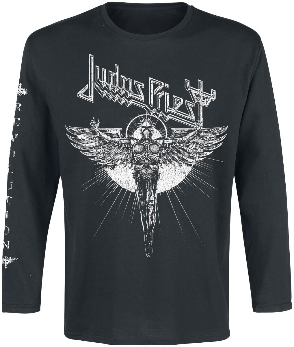 T-shirt manches longues  de Judas Priest - Revolution Album - S à XXL - pour Homme - noir - Judas Priest