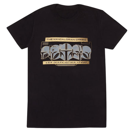 T-Shirt Manches courtes Disney de Star Wars - The Mandalorian - Rangée de Casques - S à L - pour Homme - noir - Star Wars
