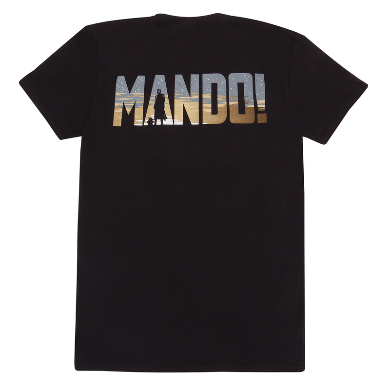 T-Shirt Manches courtes Disney de Star Wars - The Mandalorian - Rangée de Casques - S à L - pour Homme - noir - Star Wars - View 2