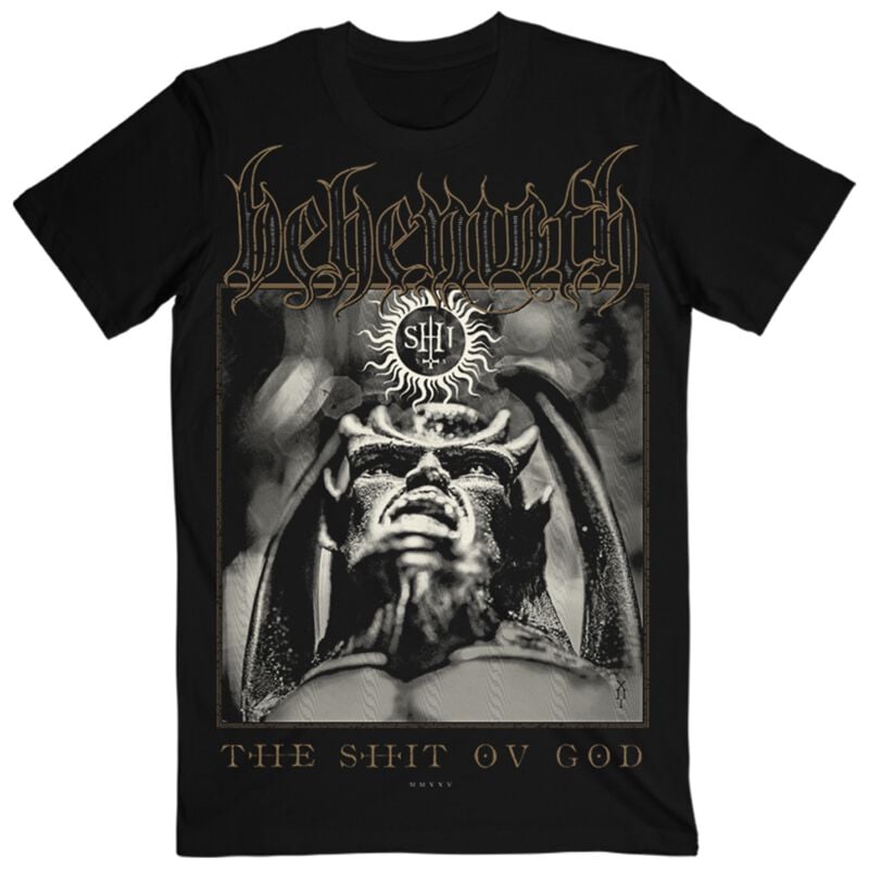 T-Shirt Manches courtes  de Behemoth - The Shit ov God - Cover - S à 4XL - pour Homme - noir - Behemoth