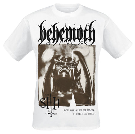 T-Shirt Manches courtes  de Behemoth - The Shit ov God - Sepia Parchment V2 - S à 4XL - pour Homme - blanc - Behemoth