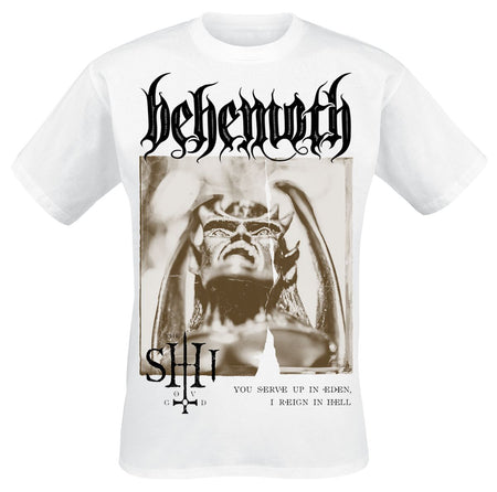 T-Shirt Manches courtes  de Behemoth - The Shit ov God - Sepia Parchment V4 - S à 4XL - pour Homme - blanc - Behemoth