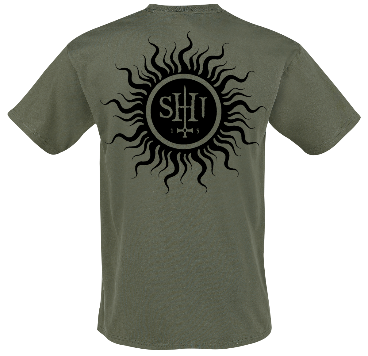 T-Shirt Manches courtes  de Behemoth - The Shit ov God - Reign In Hell - S à 3XL - pour Homme - olive - Behemoth - View 2