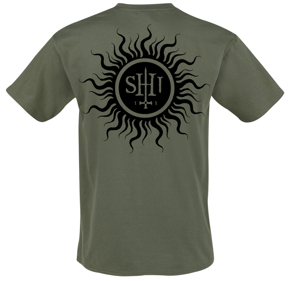 T-Shirt Manches courtes  de Behemoth - The Shit ov God - Reign In Hell - S à 3XL - pour Homme - olive - Behemoth - View 2