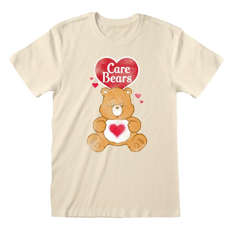 T-Shirt Manches courtes  de Care Bears - Grosbisou - S à XXL - pour Homme - naturel - Care Bears