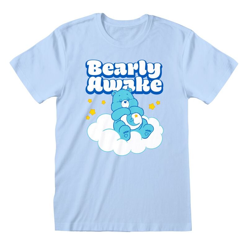 T-Shirt Manches courtes  de Care Bears - Grosdodo - Bearly Awake - S à XXL - pour Homme - bleu clair - Care Bears