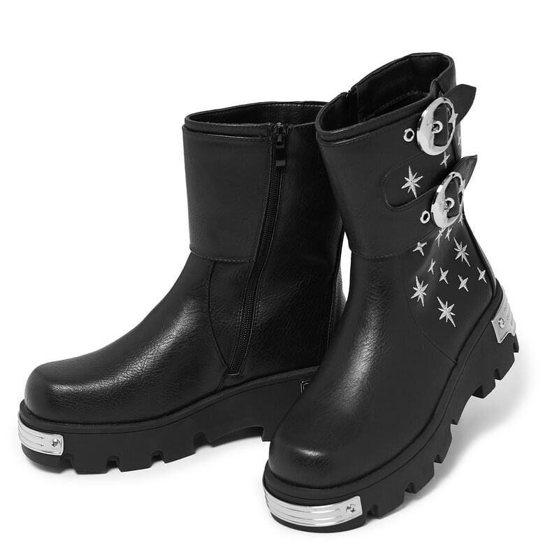 Bottes Gothic de KOI - Eclipsed Rituals Biker Boots - EU37 à EU41 - pour Femme - noir - KOI