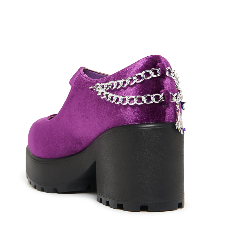 Talons hauts Gothic de KOI - Tira Mary Janes 'Fatal Touch Edition' - EU36 à EU39 - pour Femme - noir/lilas - KOI - View 2