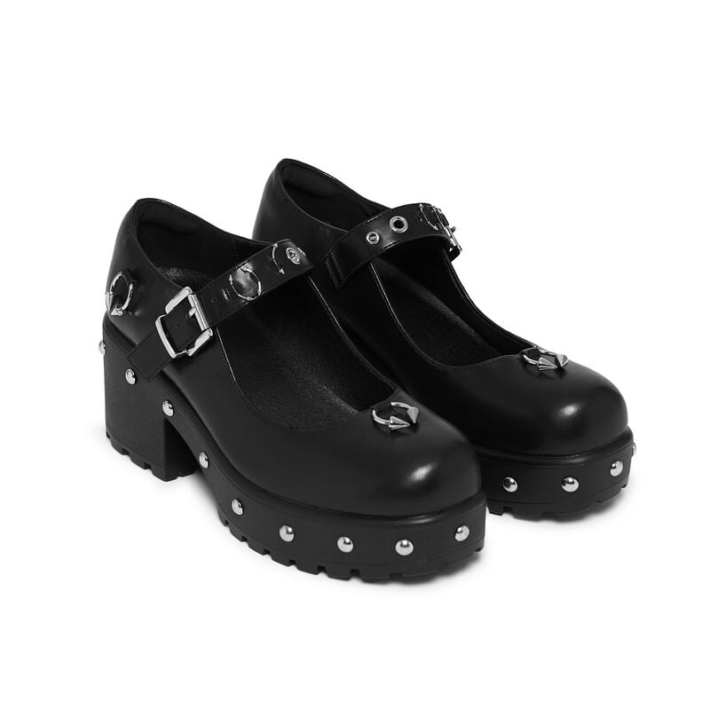 Talons hauts Gothic de KOI - Tira Black Mary Janes 'Septril Edition' - EU36 à EU40 - pour Femme - noir - KOI