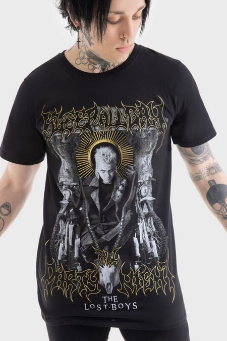 T-Shirt Manches courtes  de Killstar - The Lost Boys - Sleep all day - T-shirt - M - pour Homme - noir - Killstar