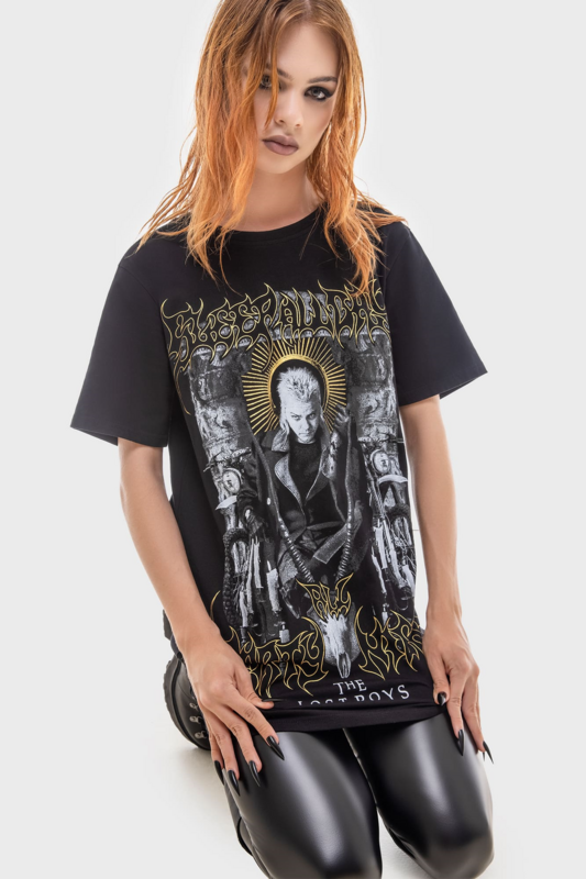 T-Shirt Manches courtes  de Killstar - The Lost Boys - Sleep all day - T-shirt - M - pour Homme - noir - Killstar - View 2