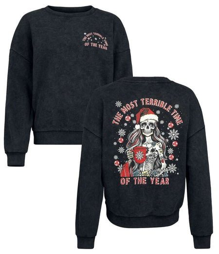 Pull De Noël  de Collection Spéciale EMP - Noël - S à XXL - pour Femme - noir - Collection Spéciale EMP