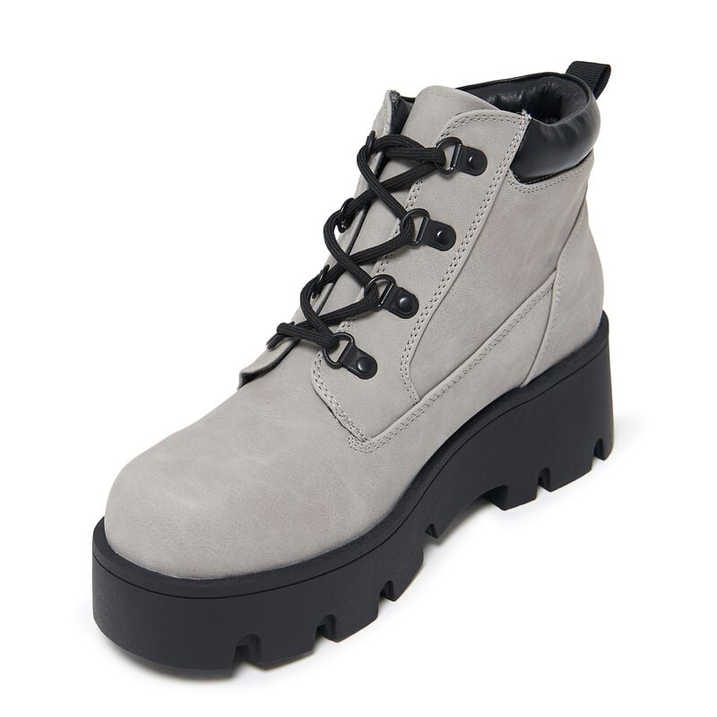 Bottes Gothic de KOI - Novus KOI Chunky Lace Up Boots - EU37 à EU41 - pour Femme - gris - KOI