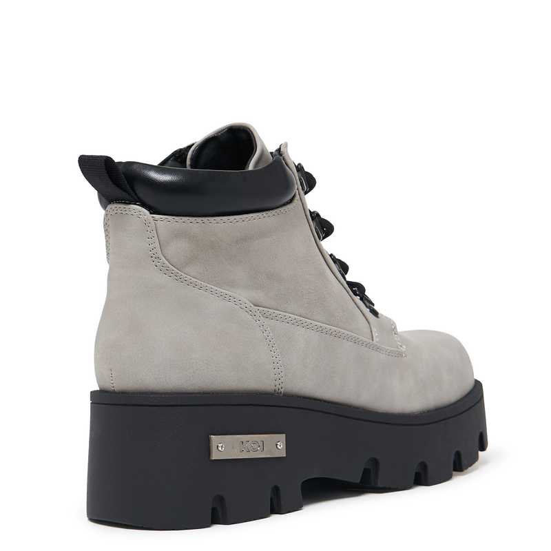 Bottes Gothic de KOI - Novus KOI Chunky Lace Up Boots - EU37 à EU41 - pour Femme - gris - KOI - View 2