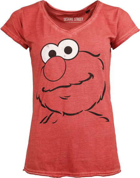 T-Shirt Manches courtes  de Sesame Street - Elmo Charmy - M à 4XL - pour Femme - rouge - Sesame Street