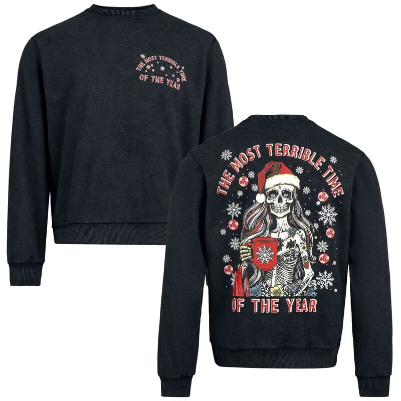 Pull De Noël  de Collection Spéciale EMP - Noël - S à XXL - pour Homme - noir - Collection Spéciale EMP