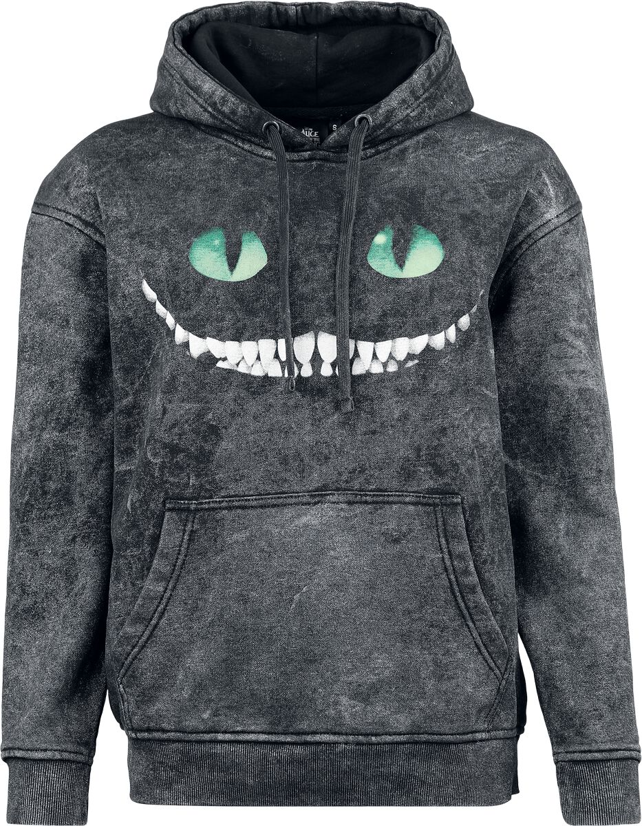 Sweat-shirt à capuche Disney de Alice Au Pays Des Merveilles - Chat du Cheshire - Sweat à Capuche - S à XXL - pour Femme - gris - Alice Au Pays Des Merveilles