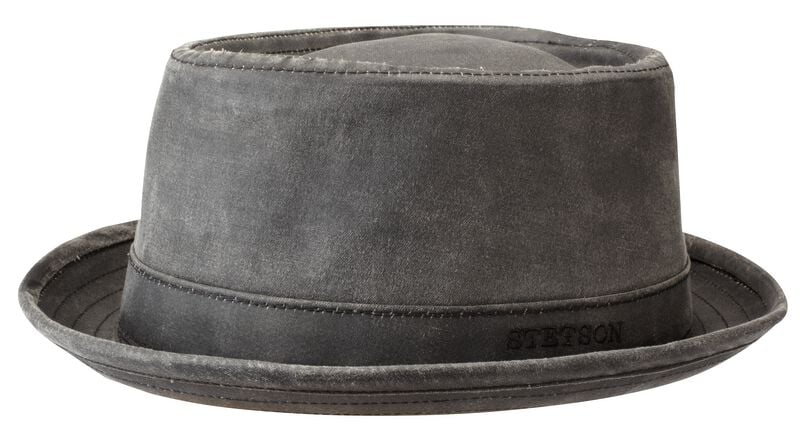 Chapeau  de Stetson - Pork Pie CO/PES - pour Unisexe - noir - Stetson