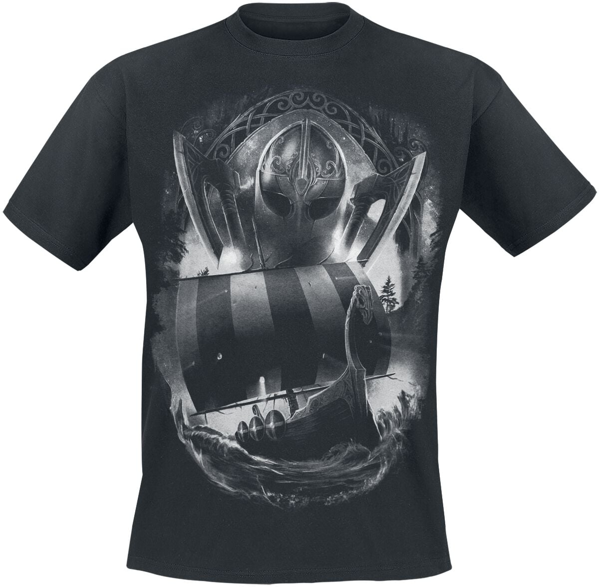 T-Shirt Manches courtes  de Toxic Angel - Nagalfar II - S à 5XL - pour Homme - noir - Toxic Angel