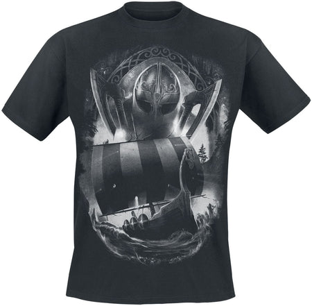 T-Shirt Manches courtes  de Toxic Angel - Nagalfar II - S à 5XL - pour Homme - noir - Toxic Angel