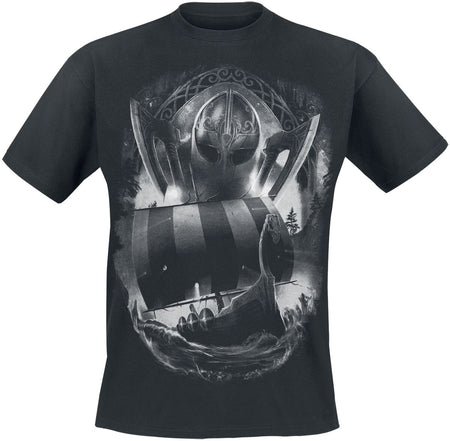 T-Shirt Manches courtes  de Toxic Angel - Nagalfar II - S à 5XL - pour Homme - noir - Toxic Angel