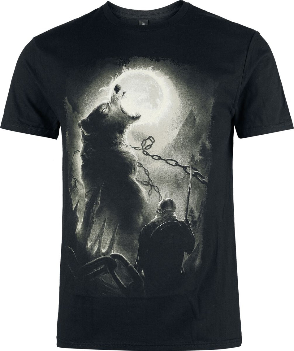 T-Shirt Manches courtes  de Toxic Angel - Fenrir - S à 4XL - pour Homme - noir - Toxic Angel