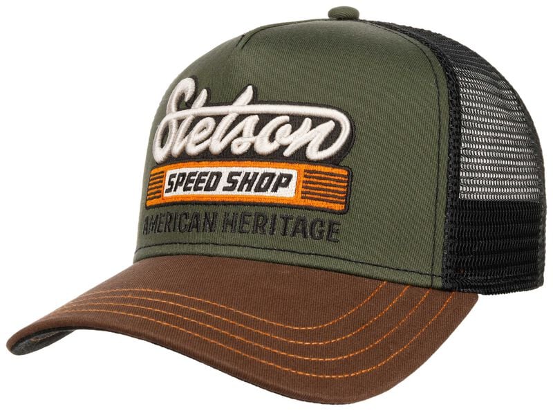 Casquette  de Stetson - Trucker Cap Speed Shop - pour Unisexe - marron/vert - Stetson