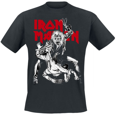 T-Shirt Manches courtes  de Iron Maiden - Claw Crop Red - S à M - pour Homme - noir - Iron Maiden