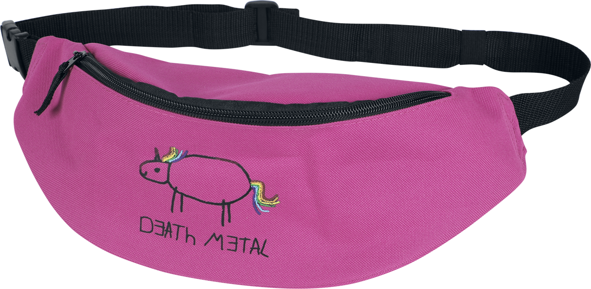 Sac Banane Unicorn de Slogans - Licorne Death Metal - Sac Banane - pour Unisexe - fuchsia - Slogans - View 2