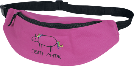 Sac Banane Unicorn de Slogans - Licorne Death Metal - Sac Banane - pour Unisexe - fuchsia - Slogans - View 2
