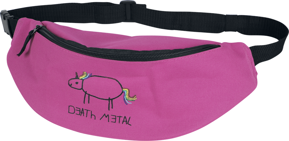 Sac Banane Unicorn de Slogans - Licorne Death Metal - Sac Banane - pour Unisexe - fuchsia - Slogans - View 2