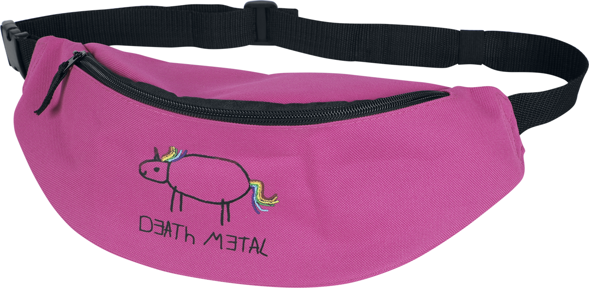 Sac Banane Unicorn de Slogans - Licorne Death Metal - Sac Banane - pour Unisexe - fuchsia - Slogans - View 2