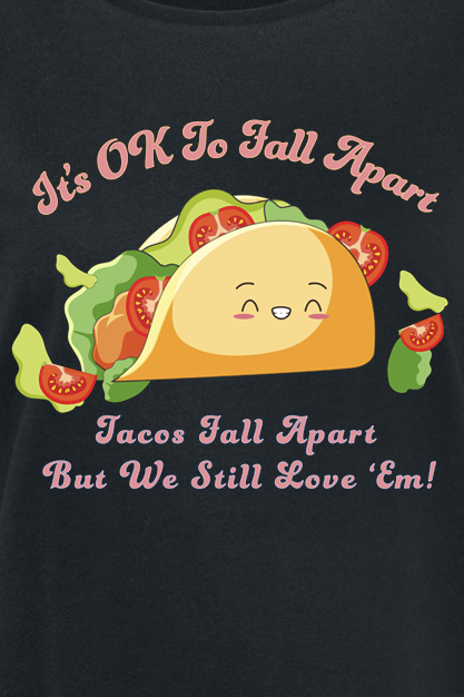 T-Shirt Manches courtes Fun de Slogans - Taco - T-Shirt - S à XXL - pour Femme - noir - Slogans - View 2