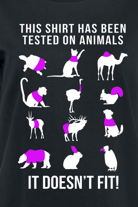 T-Shirt Manches courtes Fun de Slogans - It Doesn't Fit - S à XXL - pour Femme - noir - Slogans - View 2