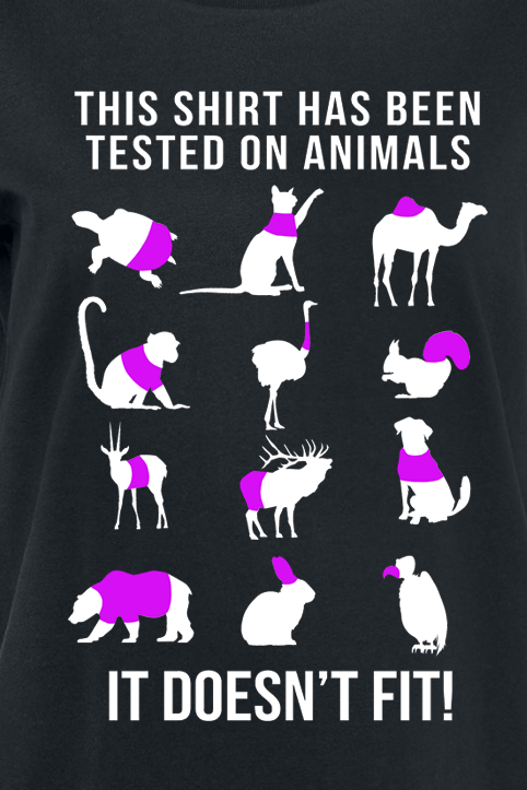 T-Shirt Manches courtes Fun de Slogans - It Doesn't Fit - S à XXL - pour Femme - noir - Slogans - View 2