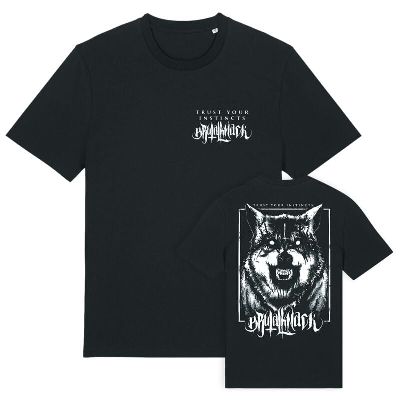 T-Shirt Manches courtes  de Brutal Knack - T-Shirt Instincts - S à 3XL - pour Homme - noir - Brutal Knack