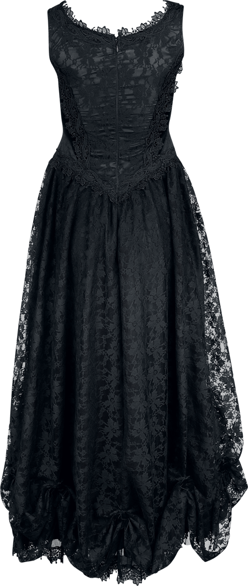 Robe longue Gothic de Sinister Gothic - Robe Longue Gothique - S à 3XL - pour Femme - noir/rose - Sinister Gothic - View 2