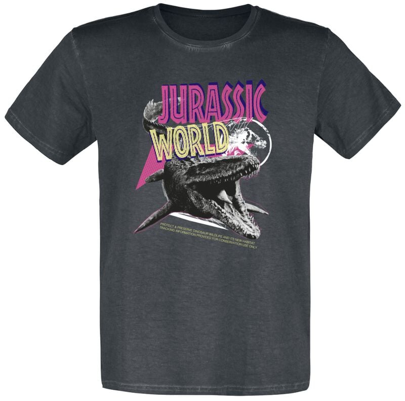 T-Shirt Manches courtes  de Jurassic Park - Jurassic World - Mosasaurus - S à 3XL - pour Homme - multicolore - Jurassic Park