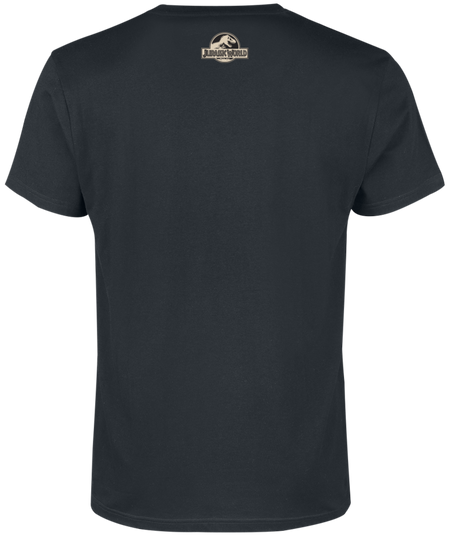 T-Shirt Manches courtes  de Jurassic Park - Jurassic World - Forest Raptor Attack - S à 3XL - pour Homme - noir - Jurassic Park - View 2