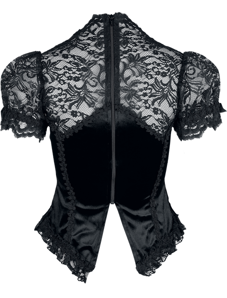 Chemisier Gothic de Sinister Gothic - Top De Style Gothique - M à XXL - pour Femme - noir - Sinister Gothic - View 2