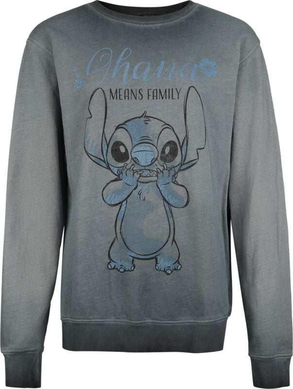 Sweat-shirt Disney de Lilo & Stitch - Ohana - S à XXL - pour Femme - bleu - Lilo & Stitch
