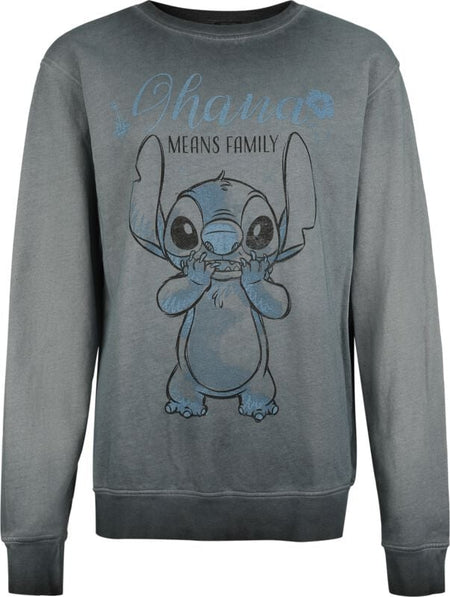 Sweat-shirt Disney de Lilo & Stitch - Ohana - S à XXL - pour Femme - bleu - Lilo & Stitch